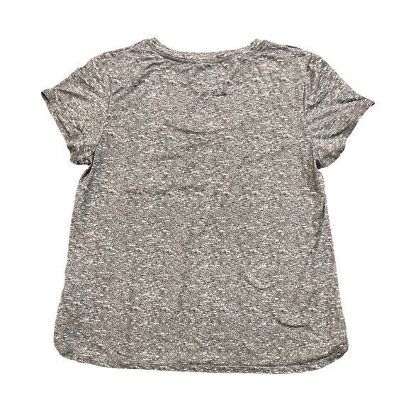 JANE BLEEKER Gray Pajama Top with Front Pocket Short Sleeve Sz Small - Picture 3 of 5